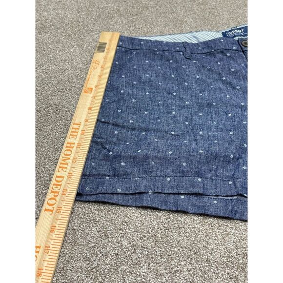 Old navy linen blend shorts womens sz 16 chambray navy dot shorts nwt - Picture 4 of 12